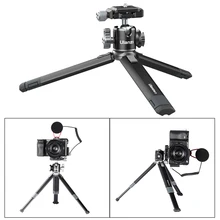 Ulanzi MT-24 브이로그 라이트 금속 삼각대 볼헤드 연장 가능 1/4 인치 삼각대 모노포드 콜드 슈 아르카 퀵 스위스 2.5kg 최대 하중