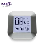 eaagd touch screen digital kitchen timer big digits loud alarm magnetic backing countdown stop watch for baking sports