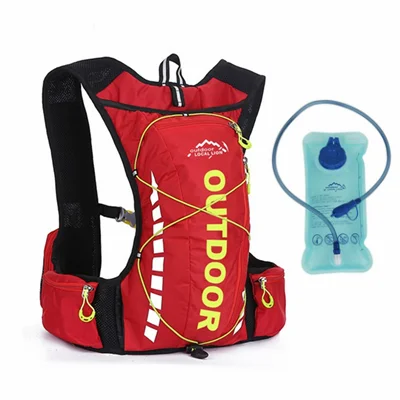 with water bag Мужской горный велосипед с сумкой для воды водонепроницаемый велосипедный рюкзак спортивный полистер альпинистский Пешие прогулки Походное питье Велоспорт рюкзак - Цвет: with water bag