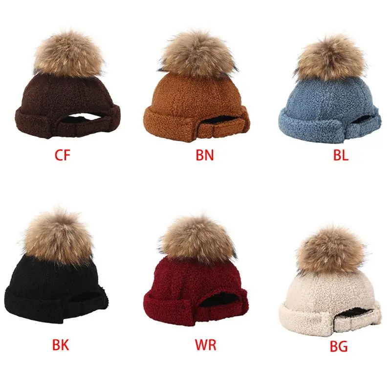 Новая очаровательная дамская шляпа с меховым шариком модные женские бархатные