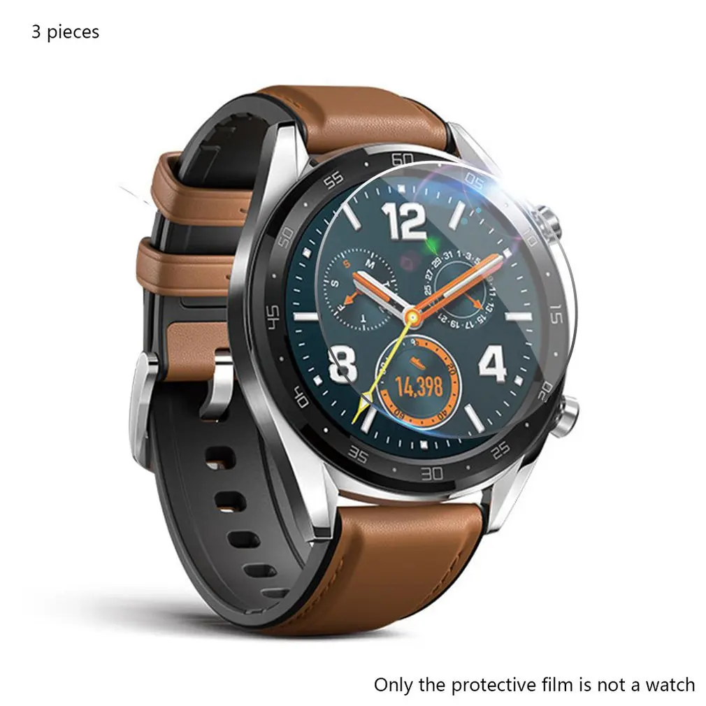 5 шт./лот 2018 закаленное стекло для Huawei Watch GT защита экрана 9H 2.5D Смарт часы Защитная