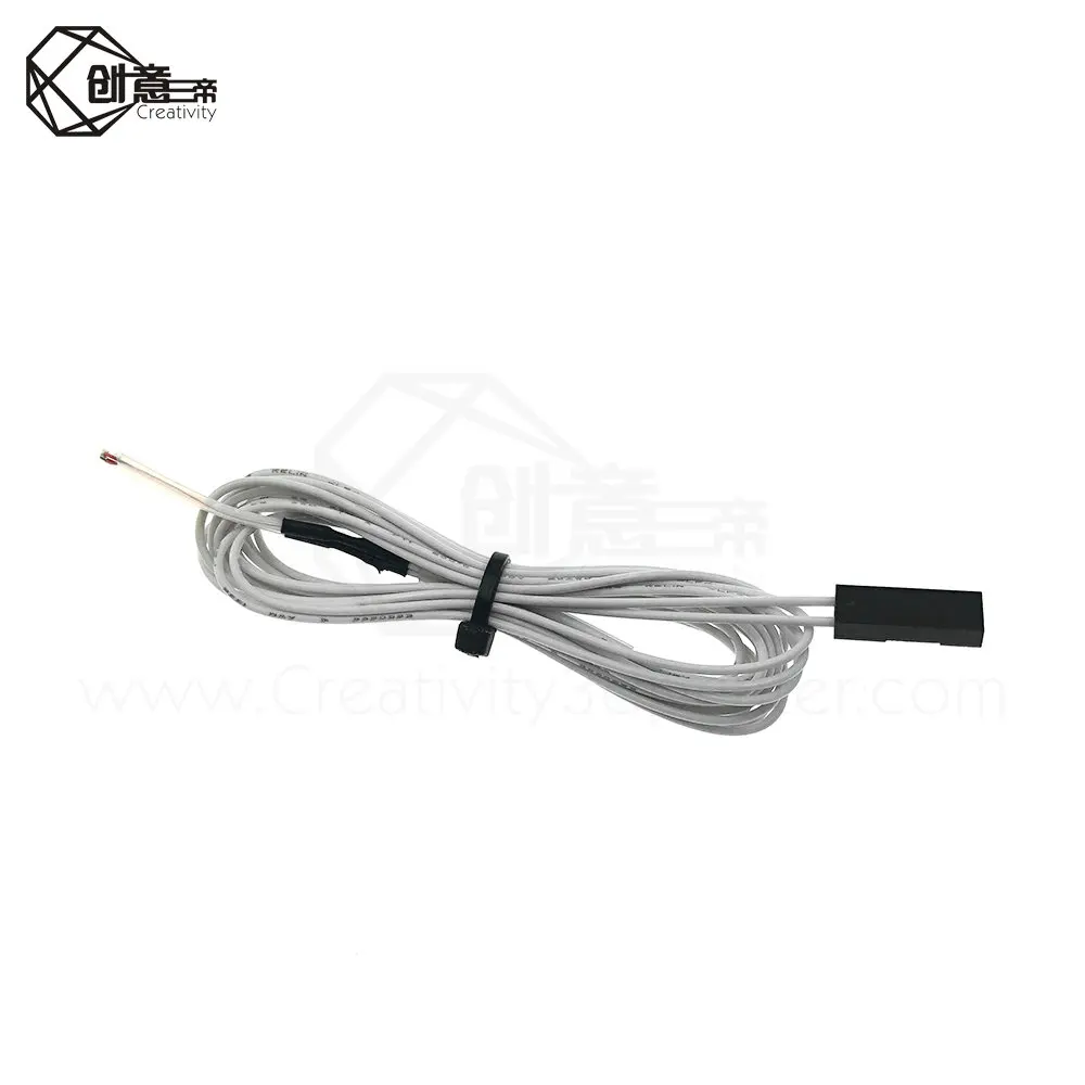 5 шт./лот 100K ohm NTC 3950 Термисторы датчики с кабелем запчасти для 3D принтеров