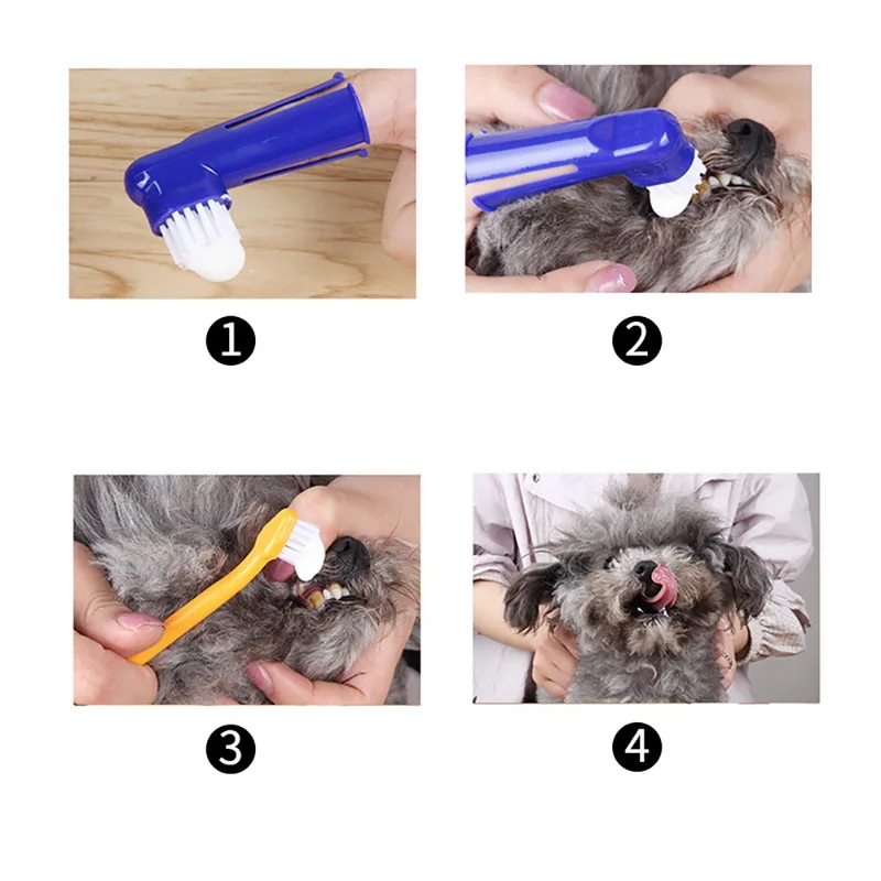 Зубная щетка для домашних животных набор из зубных паст маленьких средних и