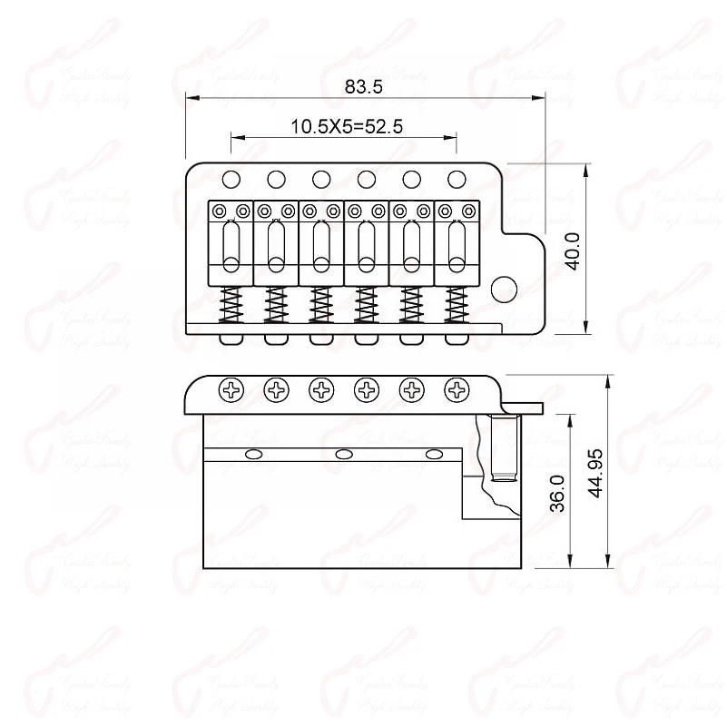 [Сделано в Корейском стиле] 1 комплект семейная винтажная электрическая гитара