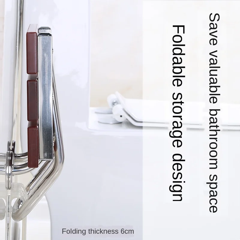 Складной стул из бутика крепящийся к стене нержавеющая сталь материал твердой