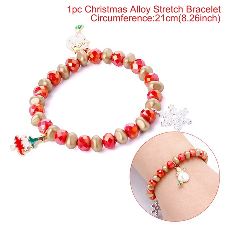 bracelet style 6 Рождественские украшения для дома Подарки рождественские подарки Natale Noel Рождество очки Рождественский Декор с утолщённой меховой опушкой, год - Цвет: bracelet style 6