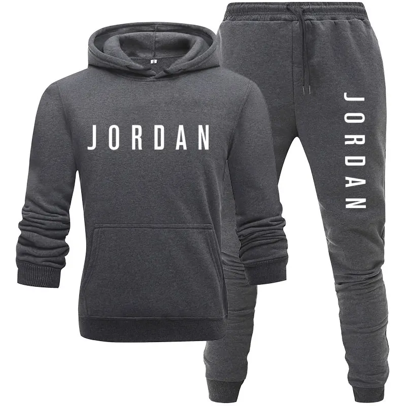 Новый брендовый Мужской флисовый костюм с капюшоном спортивная одежда длинным