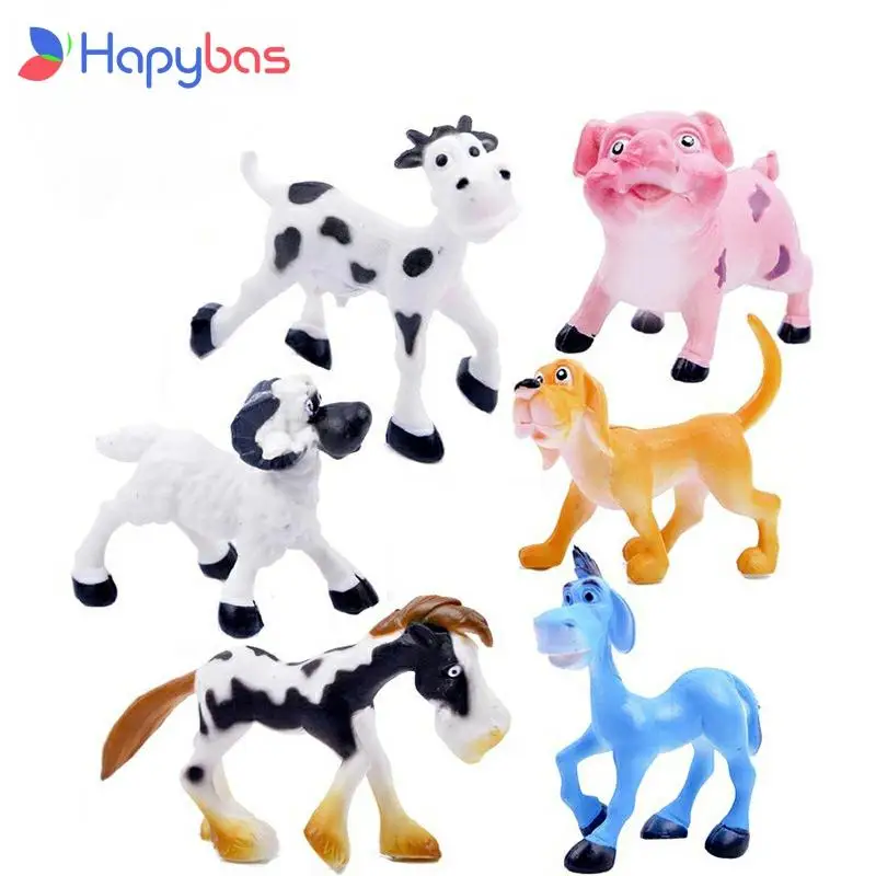 6 шт./лот оригинальные Мультяшные наборы милых домашних животных домашние
