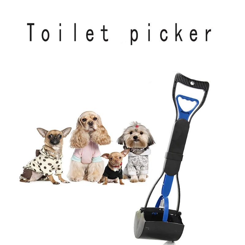 

60cm Extended Handle Pet Dog Pooper Scooper Outdoor Clean Clip Shovel Pick Up Waste Picker A Cleaning Tools Excrement Collector