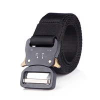 2021 fashion tactical belt luxury mens nylon army custom belt buckle logo outdoor metal buckle casual belt