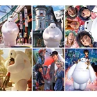 Алмазная живопись Disney, Набор для вышивки крестиком 6 персонажей из мультфильмов, полноразмерный, Круглый, 5D, сделай сам, для творчества, украшение для дома