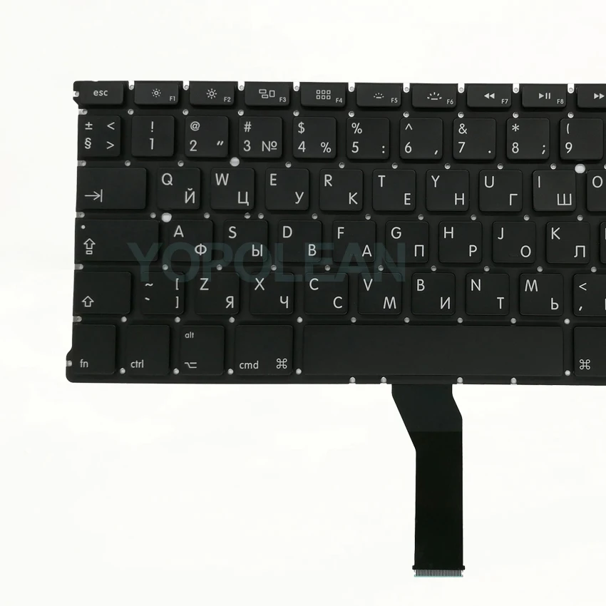 Клавиатура новая с русской раскладкой для Macbook Air 13 дюймов A1369A1466 подсветкой 5 шт.