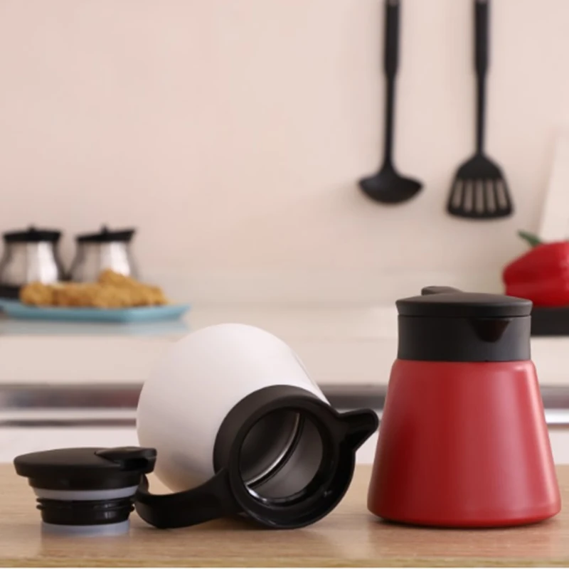 600 мл Изолированная бутылка для воды отжимной тип чайник из нержавеющей стали с