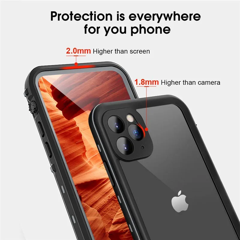 Водонепроницаемый чехол для дайвинга iPhone 11 12 Pro Max X XS XR 6 6S 7 8 Plus|Бамперы| |