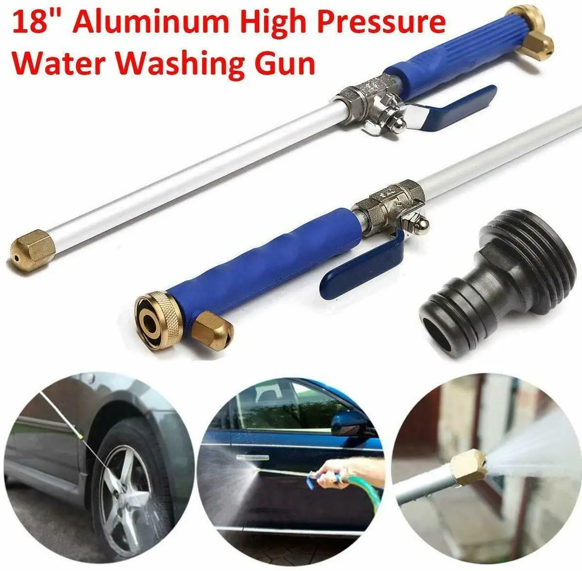 Car Washing Window Cleaning Tool 2-IN-1 High Pressure Power Washer Garden Water Guns | Дом и сад