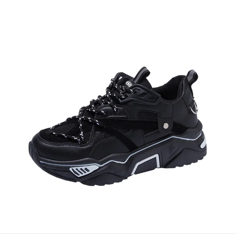 Women Sneakers White Fashion Retro Platform Running Shoes Lady summer footwear Breathable zapatillas de mujer N4-13