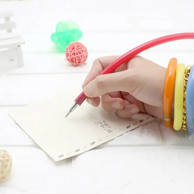 Оригинальные шариковые пластиковые ручки браслет на запястье в случайном