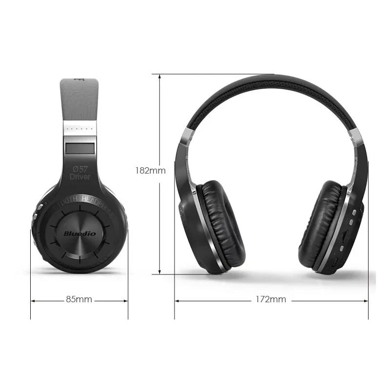 Оригинальный Bluedio H + гарнитура Bluetooth 4 1 стерео Бас Hi-Fi Беспроводной наушники для