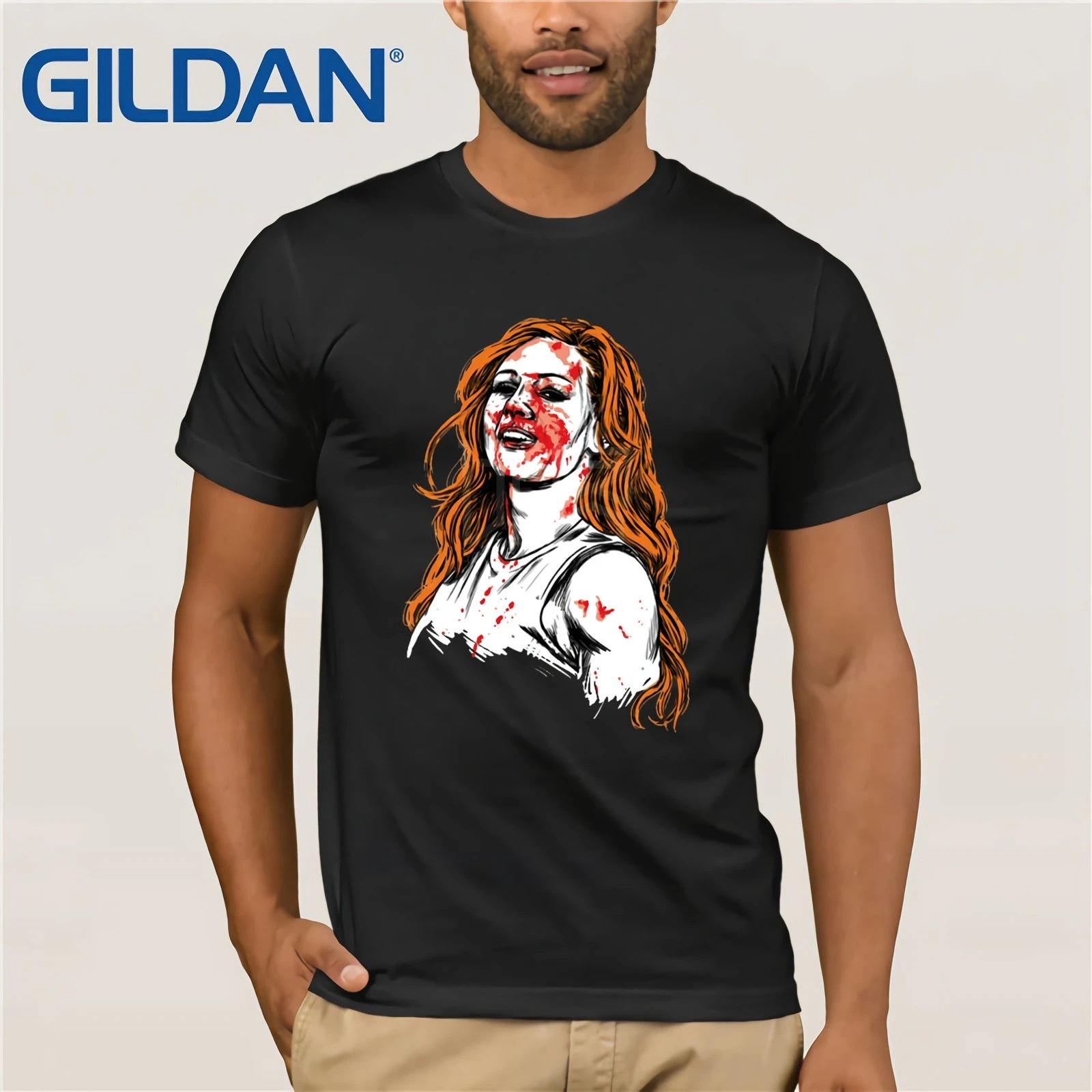 Мужская футболка Becky Lynch лето 2019 с коротким рукавом|Мужские футболки| |