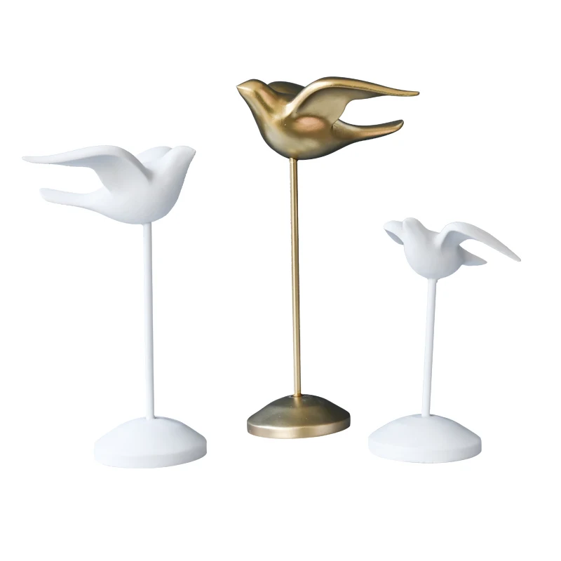 Европейские фигурки с абстрактными птицами и голубями украшение для кабинета