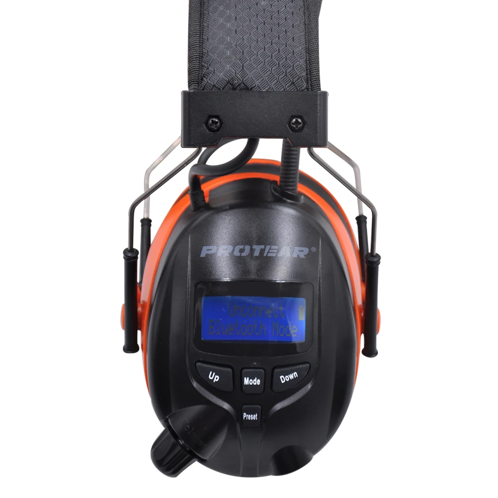 Защитные наушники Protear DAB +/DAB с литиевым аккумулятором 1200 мАч 25 дБ|Защита для ушей|