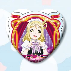 1 шт. 58 мм аниме Love Live!Sunshine! Милые значки aqours брошь в виде железного сердца
