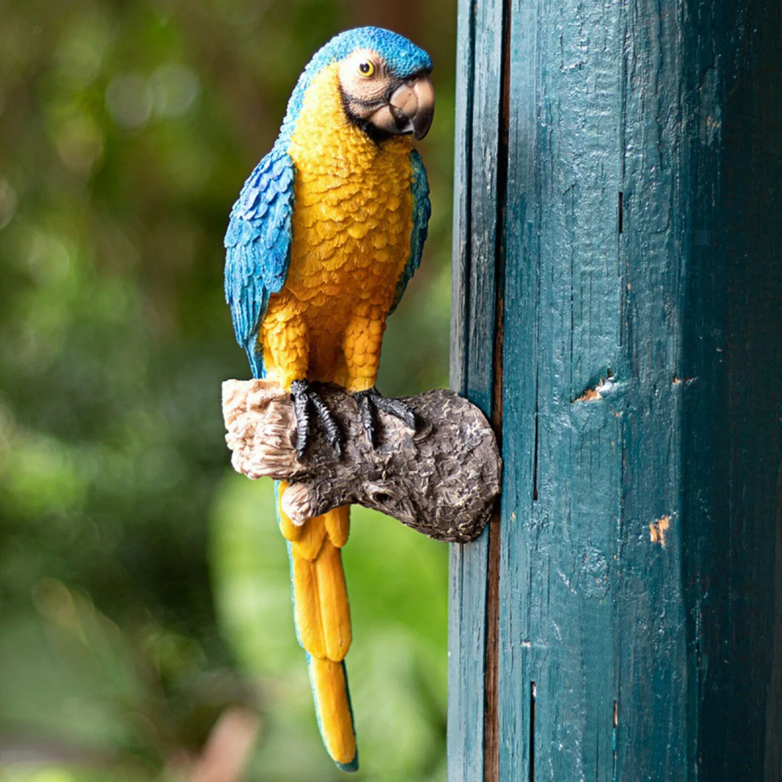 

Resin Garden Parrot Statue Vivi-d Lifelike Outdoor Yard Macaws Decor Garden Sculptures Ornament Gifts Tuin Decoratie Outdoor
