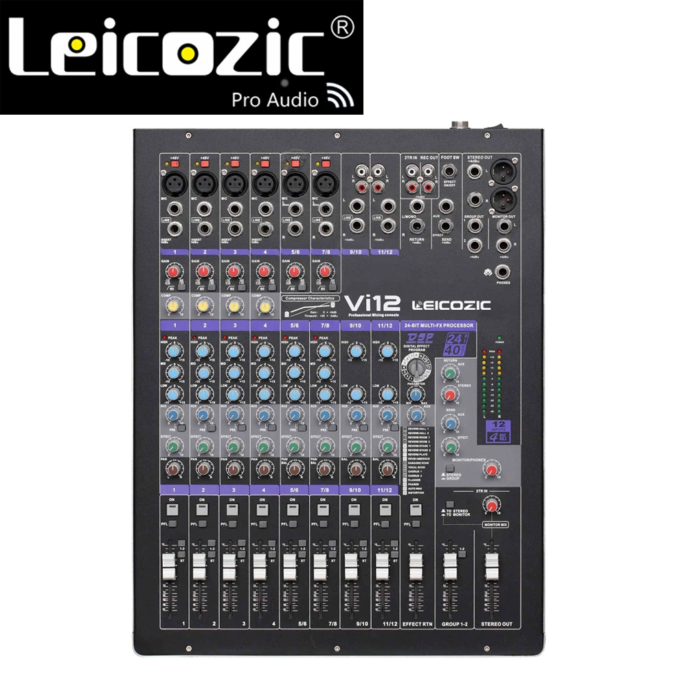 Двухканальная микшерная консоль для сцены церковный Миксер аудио цифровая