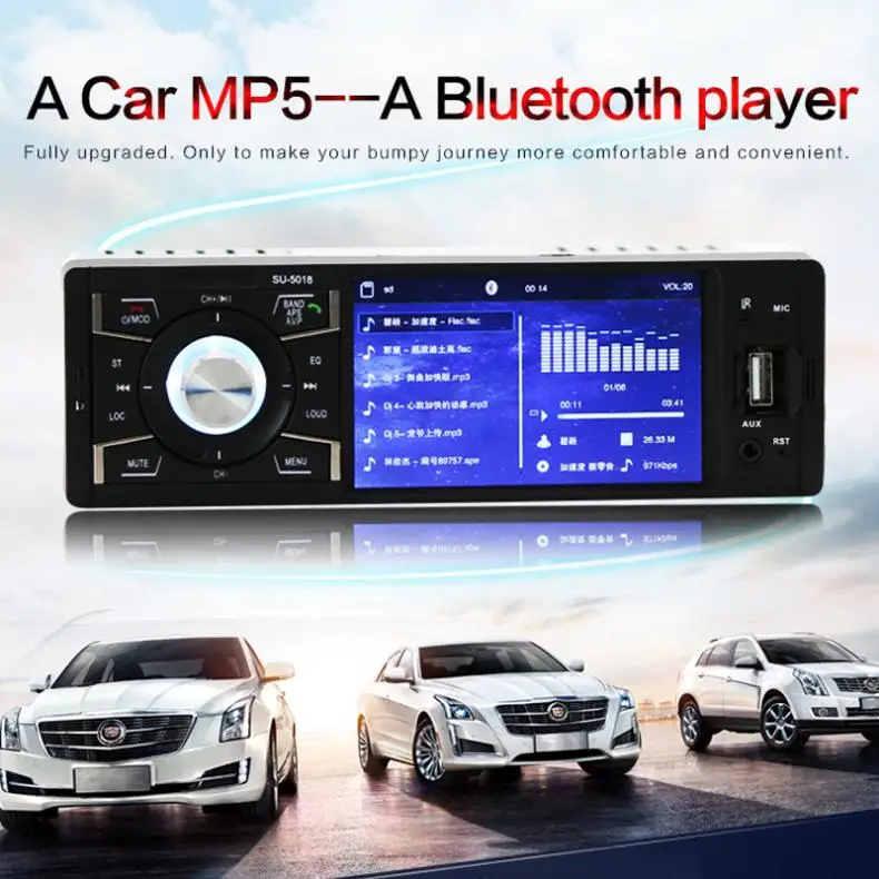 12 В 4 1 дюймов Din Bluetooth HD автомобильный стерео радио авто автомобиль MP3 MP5 плеер