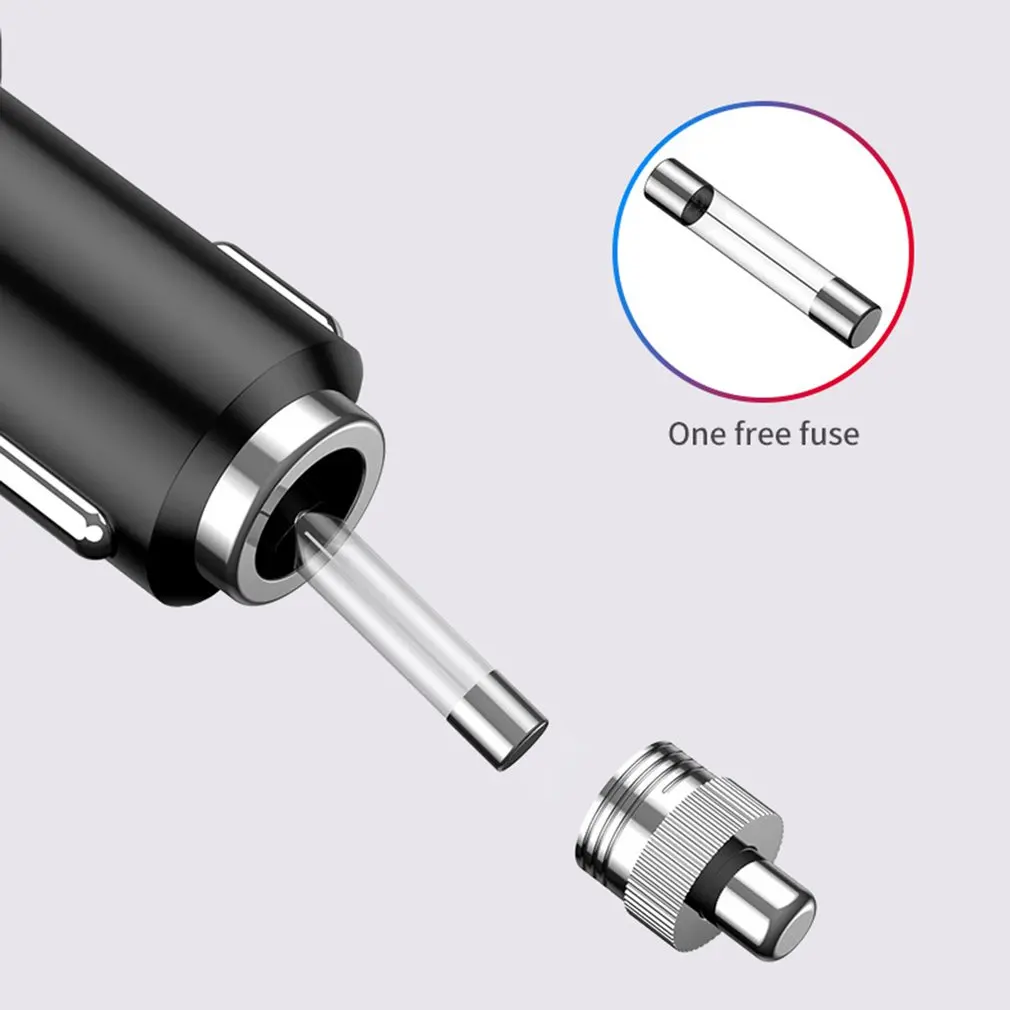 

Cigarette Lighter With Switch Car Socket One For Two Usb Car Charger PD+ QC Fast Charge Automobile Parts