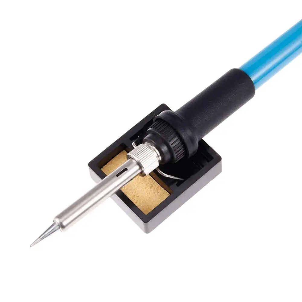 Подставка для электрического паяльника металлическая опорная станция с губка