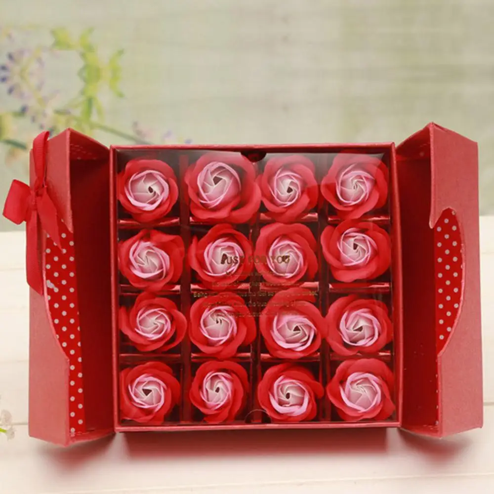 Симпатичный медведь роза цветок мыла мультяшный букет романтичная Свадебная