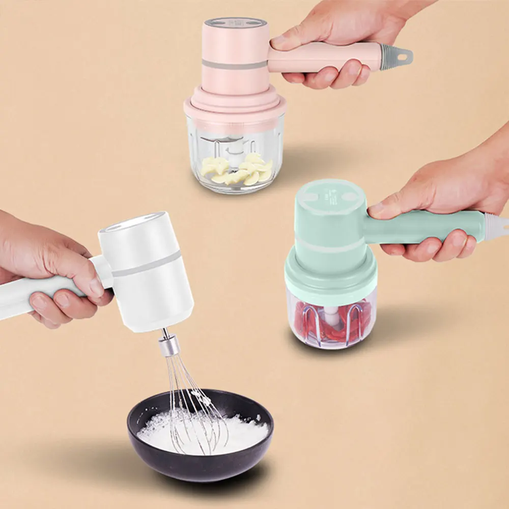 Беспроводная измельчитель для чеснока 3-скоростной яиц пенообразователь джема