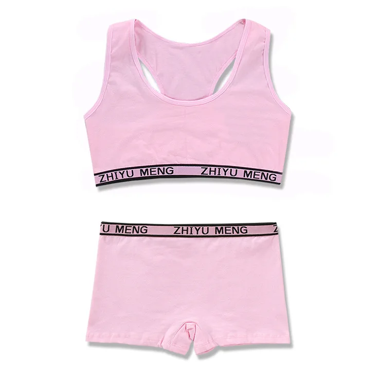 Conjunto de ropa para ni&ntilde;as adolescentes, ropa interior para ni&ntilde;as de 12 a&ntilde;os, conjunto de bragas y sujetador, lencer&iacute;a para ni&ntilde;os, Sujetador deportivo-1