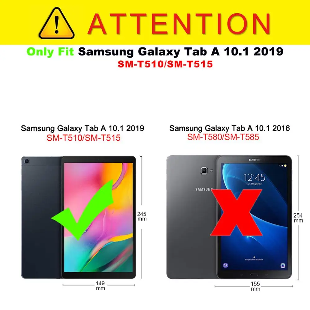 Ультра тонкий PU чехол для samsung Galaxy tab A 10,1 SM-T510 T515 планшет чехол для samsung tab a 10.1 чехол