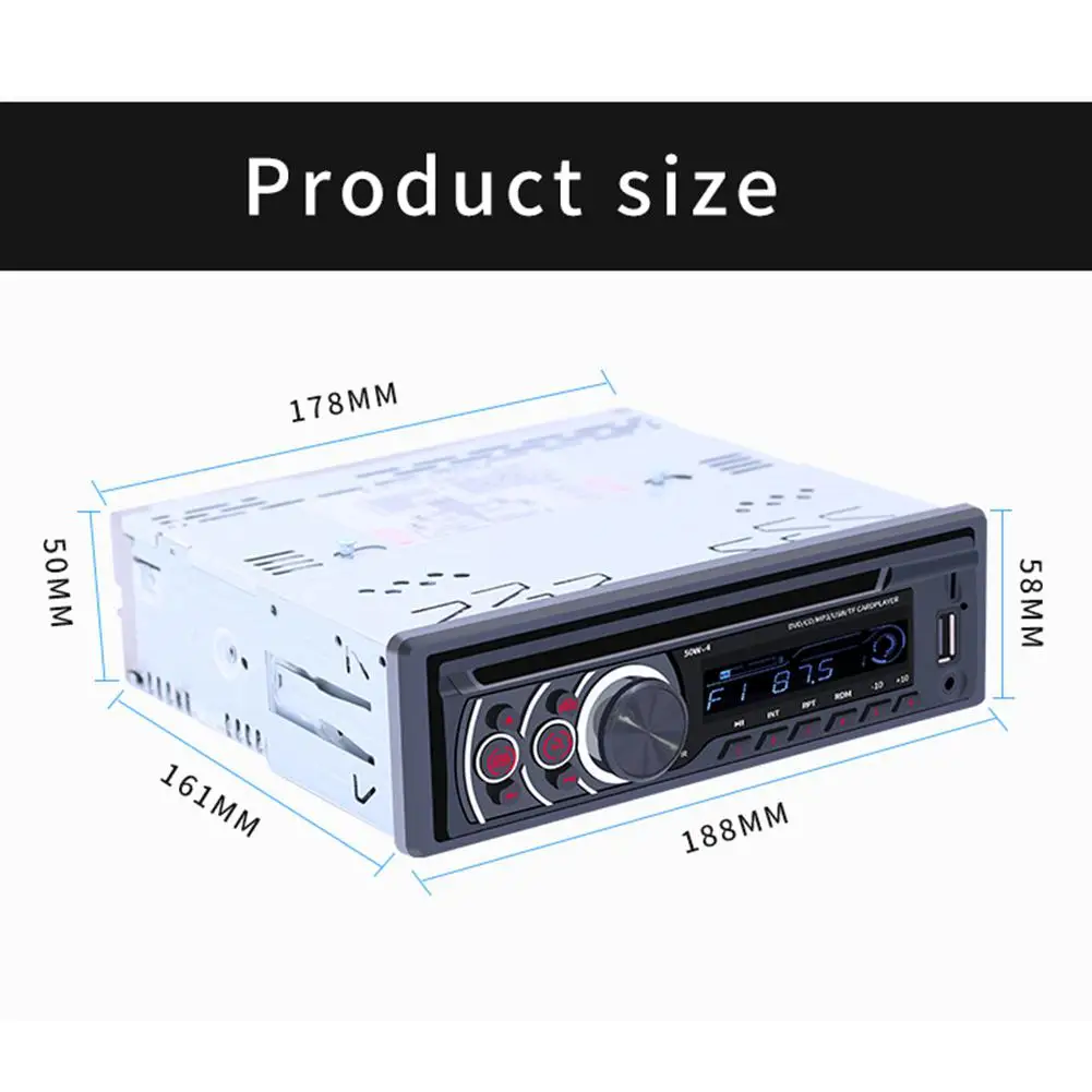 Универсальный автомобильный Bluetooth U диск 12 В стерео автомобильное радио mp3 плеер