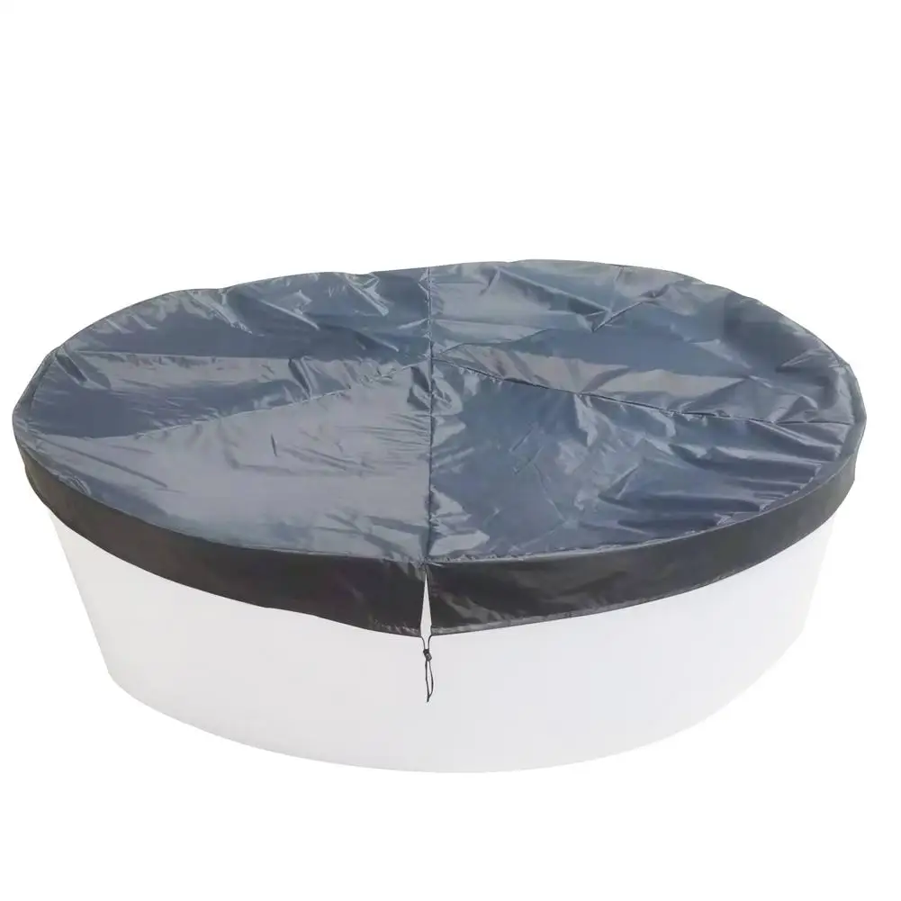 

NEW Round Swimming Pool Foldable Cover Insulated Rainproof Dust Pool Cover Protector UV Resistant Mat Home Pool Accessories