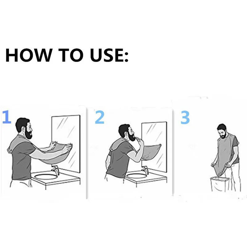 120x77 см человек фартук для ванной комнаты передник Бороды Волос бритья мужчин Для
