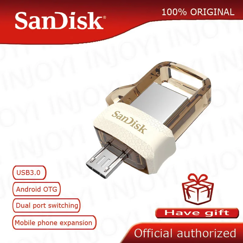 Sandisk SDDD3 двойной OTG USB флэш накопитель 64 ГБ Флэш Накопители 32 Гб 150 м/с накопители 3