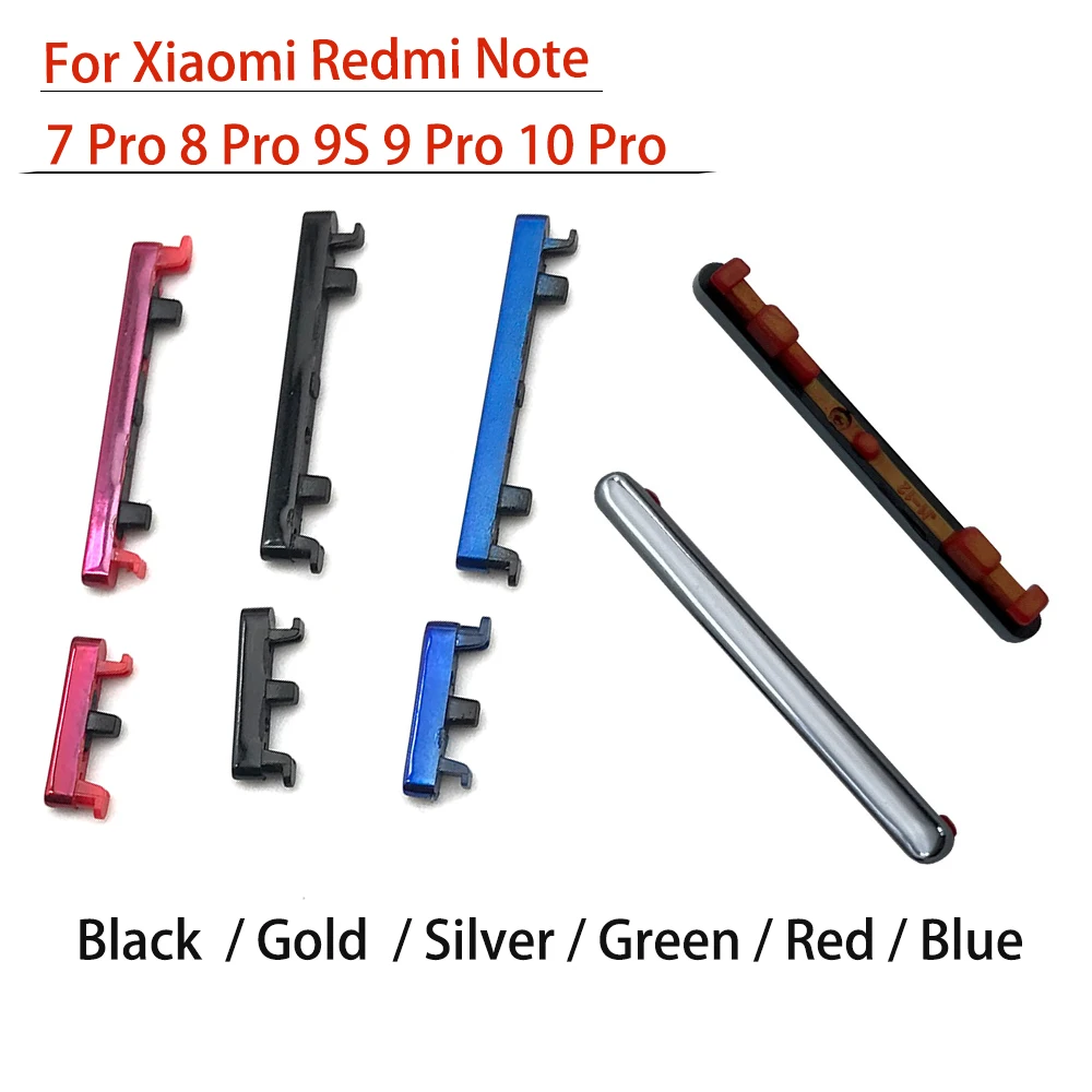 Новинка для Xiaomi Redmi Примечание 7 8 Pro кнопка включения/выключения звука с крышкой