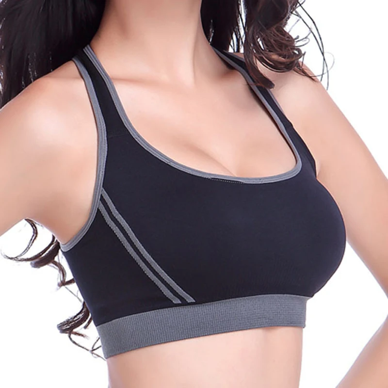 High Stretch Breathable Sports Bra Top Fitness Women Padded Sport for Running Yoga Gym Seamless Crop Tops 8 | Спорт и развлечения