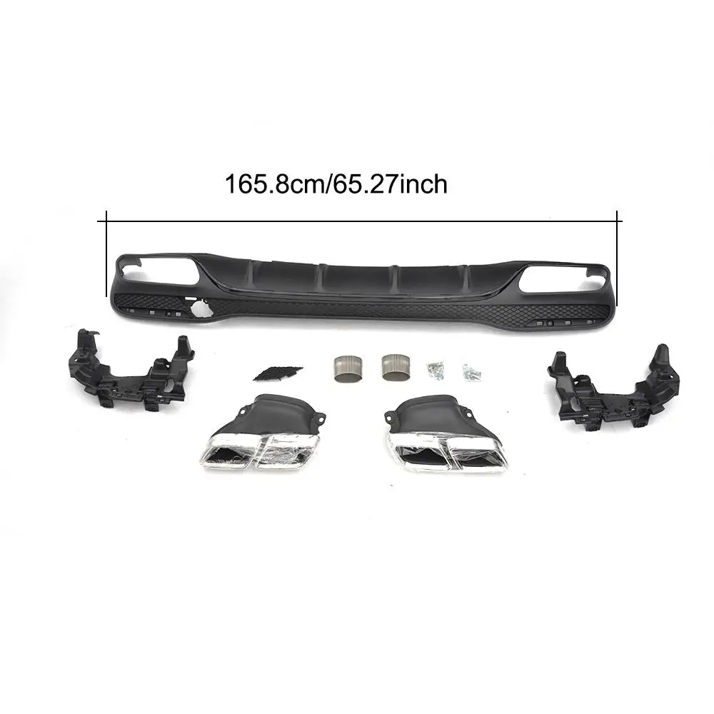 PP задний диффузор для Mercedes Benz GLE Class GLE350 GLE400 GLE63 AMG SUV 4 двери 2016 2017 с