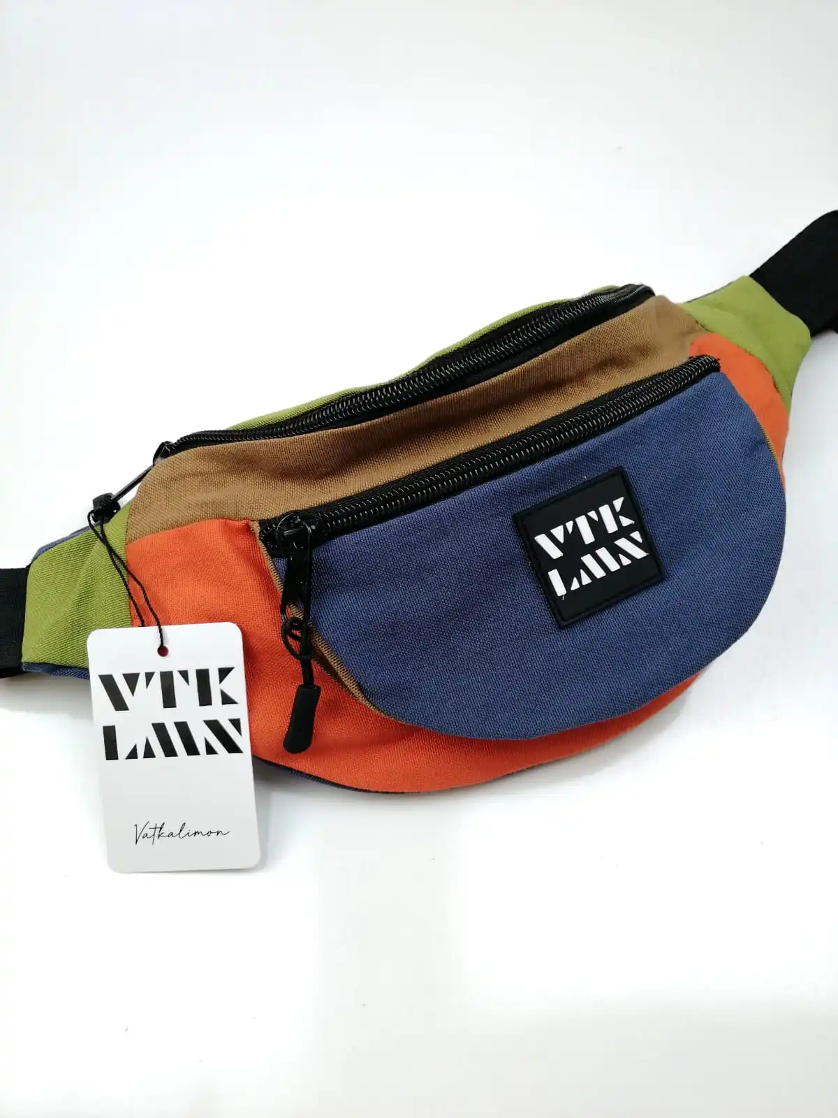 

Unisex Waterproof Colorful Shoulder and Waist Bag Dark Blue Green Orange