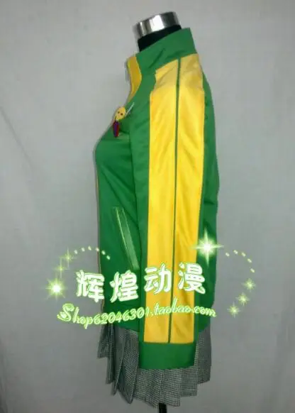 

Persona 4 Chie Satonaka Cosplay Costume Full Set Green Jersey Garment All Size Made