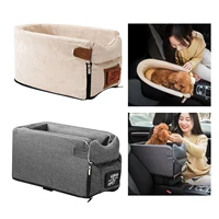 pet car booster seat on car armrest smallmedium dogs cats travel carrier carry cage puppy dog car seat basket
