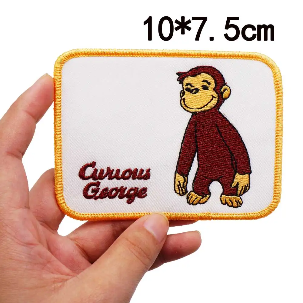 

CUTE monkey embroidery patches WITH HOOK BACKING