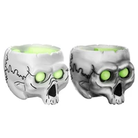 home decoration glowing resin skeleton stand anti slippery dock compatible with amazonecho dot 4 speakers holders mounts