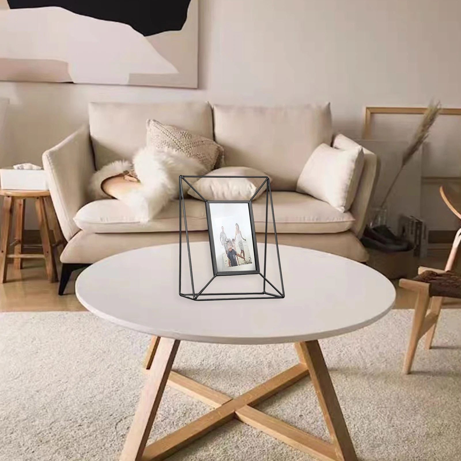 6 &quotПлавающая стеклянная металлическая фоторамка декоративная Современная