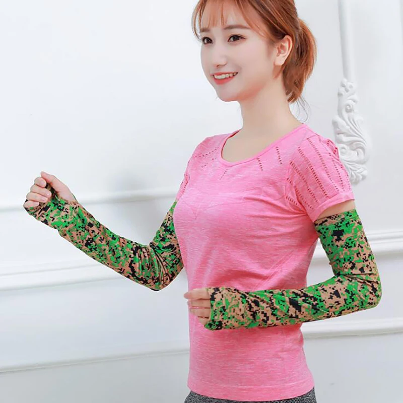 

1Pcs Breathable Quick Dry Running Arm Sleeves Basketball Elbow Pad Fitness Armguards Sports Cycling Arm Warmers