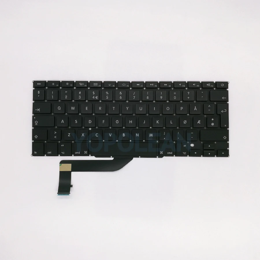 Новая норвежская Клавиатура с подсветкой для Macbook Pro 15 дюймов Retina A1398 2012 2013 2014 2015 |